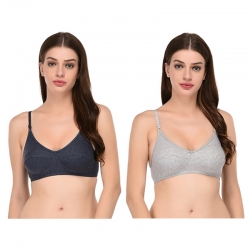 Littledesire Plain Full Coverage Bra (Pack of 2)