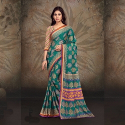 Littledesire Printed Dyna Silk Saree