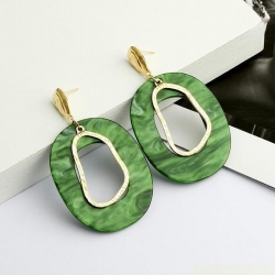 Fashion Irregular Acrylic Geometric Hollow Out Dangle Earrings