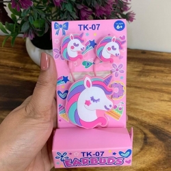 Unicorn Cartoon Wired Earphones For Kids