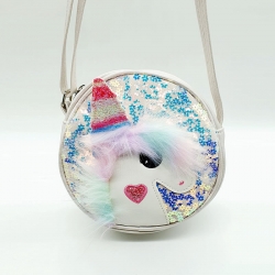 Unicorn Sequins Glitter Crossbody Sling Bag
