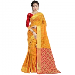 Littledesire Handloom Silk Saree With Jacquard Work