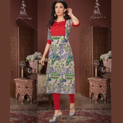 Littledesire Stylish Printed Straight Kurta