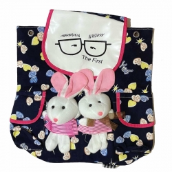 Cute Rabbit Soft Shoulder Kids Picnic Travel Backpack 14 Inch