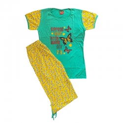 Women Printed Top & Capri Set