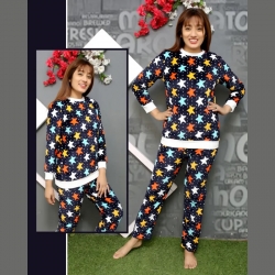 Printed Winter Thick Warm Flannel Pajama Sets 