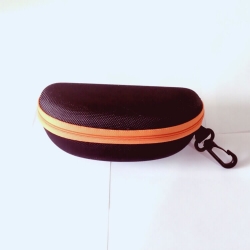 Orange Zipper Sunglasses Case Cover 