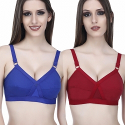 Littledesire Cotton Full Coverage Bra (Pack of 2)