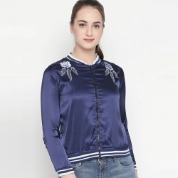 Floral Embroidery Full Sleeve Regular Fit Jacket