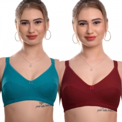 Buy Trylo Nina Women Detachable Strap Non Wired Padded Bra - Green at  Rs.485 online