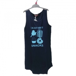 Snacks Printed Cotton SleepWear Dress