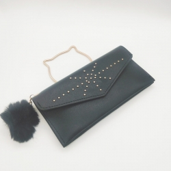 PU Leather Clutch Hasp Handbags Wallet 
