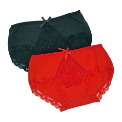 Bow Floral Lace Panty (2 Pcs)