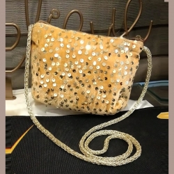 Sequins Zipper Clutch Wallet Handbag Bag 4.5 Inch