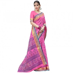 Littledesire Cotton Printed Designer Saree With Blouse