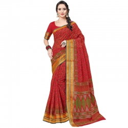 Littledesire Cotton Printed Designer Saree With Blouse