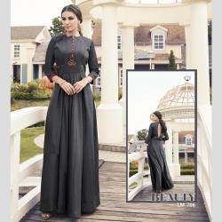 Littledesire Latest Stylish Embroidered Work Gown