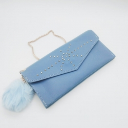 PU Leather Clutch Hasp Handbags Wallet 