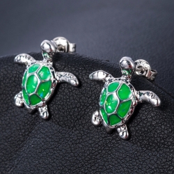 Littledesire Turtle Zinc Alloy Stud Earrings