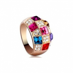 Colourful Rhinestone Ring 