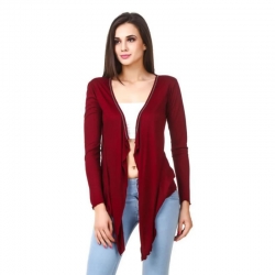 Viscose Casual Full Sleeve Shrug