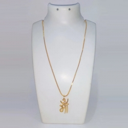 Gold Plated Maa Pendant