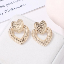 Cute Lovely Heart Stud Korean Earrings