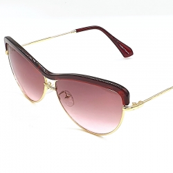 Littledesire Designer Vintage Metal Oval Sunglasses 