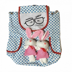 Cute Rabbit Soft Shoulder Kids Picnic Travel Backpack 14 Inch