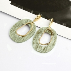 Fashion Irregular Acrylic Geometric Hollow Out Dangle Earrings