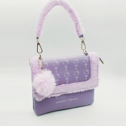 Soft Fluffy Handbag & Crossbody Sling Bag for Girls