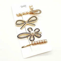 Pearl Crystal Hairpin 4Pcs/Set For Girl