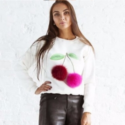 Colourful Plush Ball Sweatshirt 