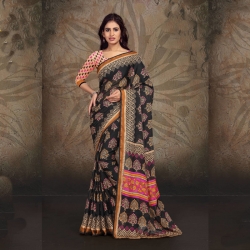 Littledesire Printed Dyna Silk Saree