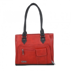 Red PU Leather Fashion Latest Stylish Women Handbags