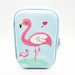 Stylish Flamingo Print Hardtop EVA Pencil Case