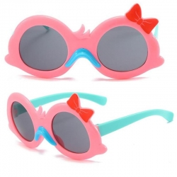 Cute Cartoon Duck Bow Design Anti-UV Spectacles Kids Sunglasses 