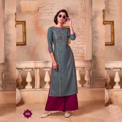 Littledesire Embroidered Work Kurta With Palazzo