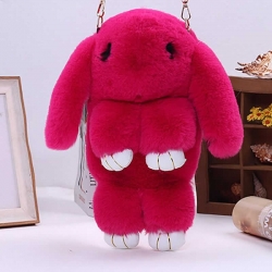 Cute Cartoon Rabbit Fluffy Bunny Crossbody Chain Bag