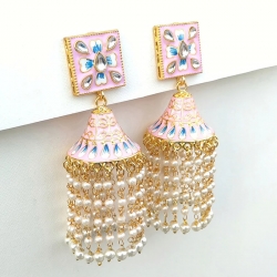 Square Jhumka Designer Earrings