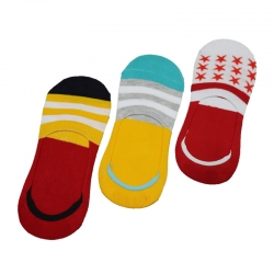 Cotton No-Show Loafer Socks - 3 Pairs