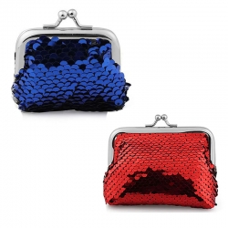 Littledesire Sequins Handy Clutch Mini Wallet 2 Pcs- 3.5 inch