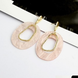 Fashion Irregular Acrylic Geometric Hollow Out Dangle Earrings