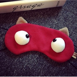 2 Pcs Cute Frog Eye Short Plush EyeMask 