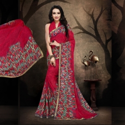 Littledesire Rennial Printed Saree With Blouse