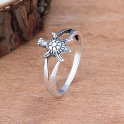 Sea Turtle Silver Ring