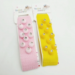 Elastic Hairband For Babies Kids Girls 2 Pcs