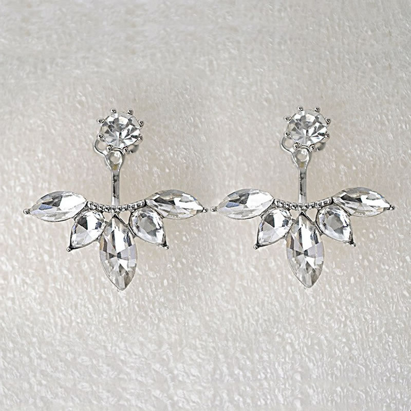 Crystal Ear Cuff Clip Leaf Stud Earrings, Jewellery, Earrings & Drops ...