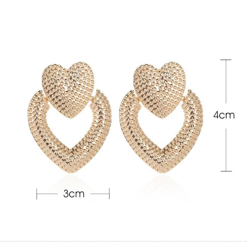 Cute Lovely Heart Stud Korean Earrings, Jewellery, Earrings & Drops ...