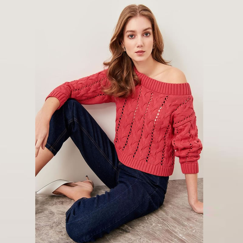 Littledesire O-Neck Hollow Out Loose Tops
